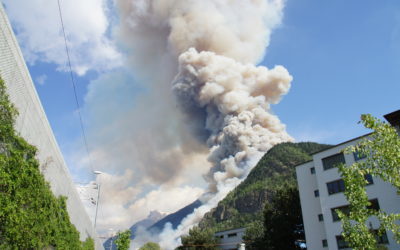 Unterstützung Waldbrand Visp