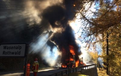LKW-Brand Simplonstrasse